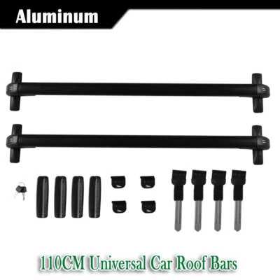 For Audi S4 A4 B8 4DR 43.3" Car Roof Rack Cross Bar Luggage Carrier Aluminum USA Foto 1 de 4