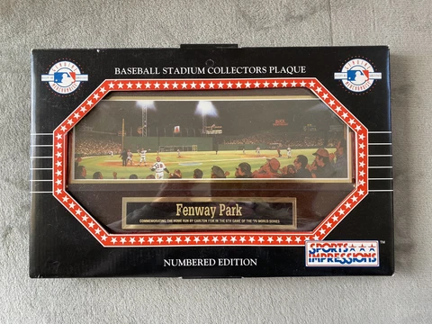 MLB Baseball Stadium Collector’s Plaque - Fenway Park Cover