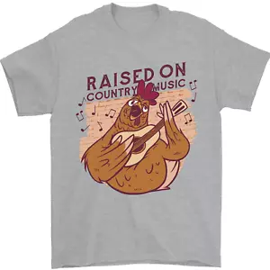 Una Camiseta Para Hombre De Pollo Criado Con Música Country 100% Algodón - Imagen 1 de 12