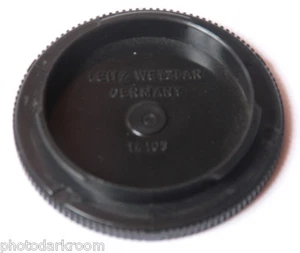 Leica R 3-Tab Bayonet 14103 Body Cap - Black Plastic - USED X298 - Picture 1 of 2