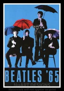 Gerahmtes Vintage Style Rock 'n' Roll Poster "THE BEATLES '65"; 12x18 - Bild 1 von 1