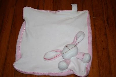 LOVEY Mantas Y y Más Allá Rosa Blanco Cachorro Perro Bebé Manta de Seguridad 13" Foto 1 de 4