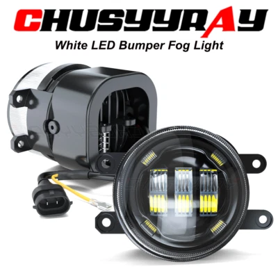 Par de luces antiniebla LED para parachoques delantero Lexus RX350 2008-2014 lente blanca Foto 1 de 4