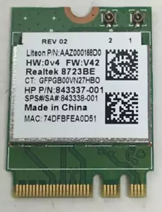 843337-001 HP AAZ000158D0 Realtek RTL8723BE 802.11bgn - Picture 1 of 2