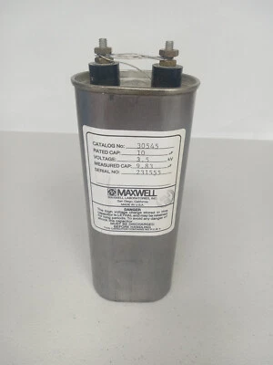 CAPACITOR, 10uF 3.5KV   MAXWELL 30545 - image 1 of 3