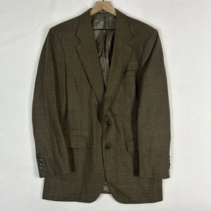 Vintage Stanley Blacker Herren Tweed Blazer 40 L Wolle Mehrfarbig Hahnentritt - Bild 1 von 18