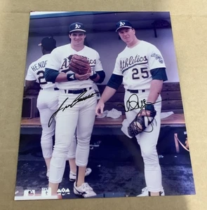 Mark McGwire & Jose Canseco Dual Signed 8x10 Photo Autographed JSA COA - Picture 1 of 3