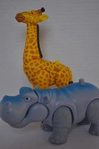 Fisher Price Imaginext Jungle Adventure Animals Hippo Giraffe 2006 *READ* - Picture 1 of 13