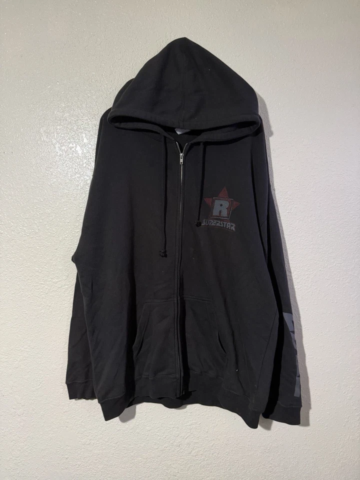 Vintage WWE Rated R Superstar Edge Wrestling Zip-Up Sweater Size 2XL  - Image 1 of 4