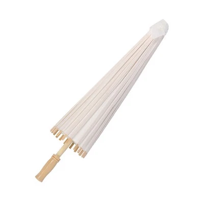 Paper Umbrella Parasol Wedding Bridal Party Decor Photo Prop (59cm) - Image 1 of 4