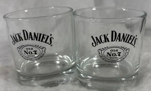 Jack Daniels Antiguo No. Juego de 2 vasos de whisky Lowball Rocks de marca en relieve - Imagen 1 de 5