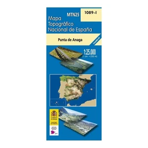 Spain Map 1089-I: Punta De Anaga (Tenerife) hiking walking cycling 1:25K - Bild 1 von 3