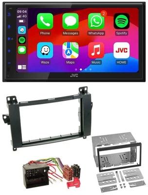 JVC Bluetooth USB MP3 2DIN DAB Autoradio für Mercedes B-Klasse T245 05-11 - Bild 1 von 4