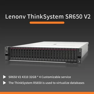 Lenovo ThinkSystem SR650 V2Rack Server 2X2.1Ghz 4310 128G Memory 9365-28i 750W*2 - Picture 1 of 1