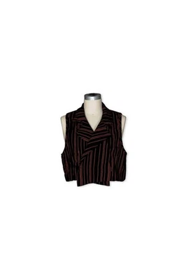 Cynthia Ashby Women's Chord Reversible Vest Size S - Imagem 1 de 4