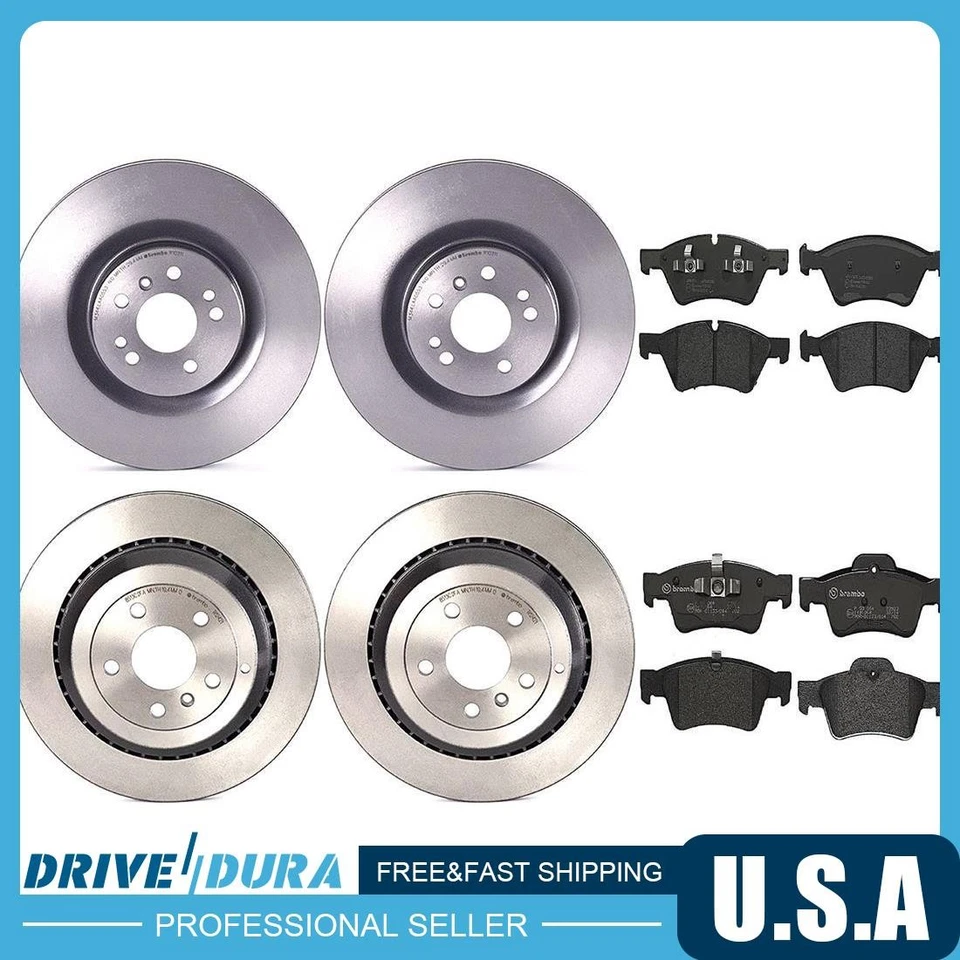 Juego de pastillas de freno de disco delanteras traseras rotor de freno de disco para Mercedes-Benz GL320 2007-2008 Foto 1 de 4