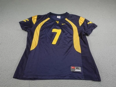 Vintage West Virginia Mountaineers Jersey Youth XL Blue NCAA Football Nike Team - Image 1 of 4