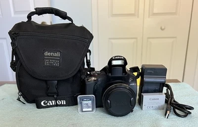Canon PowerShot SX30 IS 14.1MP 35x Zoom Digital Camera - Nr Mint - Bundle - - Image 1 of 4
