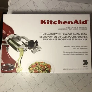 KitchenAid Espiralizador Pelar Núcleo Rebanada Accesorio KSM1APC Apenas Usado LIMPIO - Imagen 1 de 24