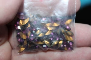 #5-10. 8X4MM ÖSTERREICHISCHE KRISTALL LILA MARQUIS STRASSSTEINE 18 STÜCK POSTEN - Bild 1 von 1