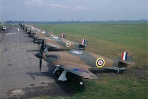 Hawker Hurricanes For Battle Of Britain Film 1968 4x6 Photo - Picture 1 of 1
