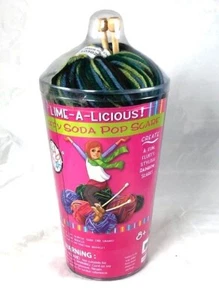 New Lime-A-Licious Fluffy Soda Pop  Scarf Knitting Kit - Picture 1 of 1