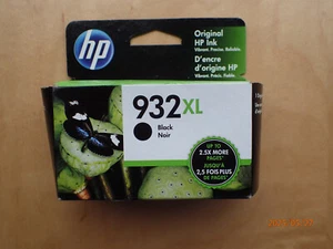 GENUINE HP 932XL BLACK CARTRIDGE NEW OLD STOCK IN BOX 2023 - Bild 1 von 2