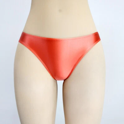 Женщин блестящие глянцевые трусики трусы непрозрачный Knickers низкой талии нижнее белье тренажерный зал шорты - Изображение 1 из 4