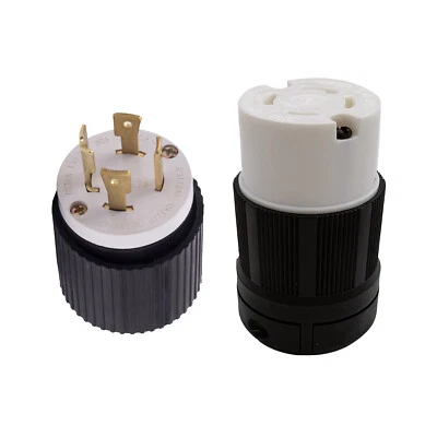 NEMA L14-30 Male Plug & Female Receptacle 30A 125/250V L14-30P L14-30C L1430 - Image 1 of 3