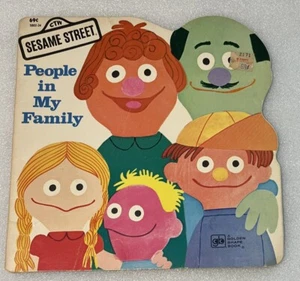 Vintage 1981 Sesame Street People in My Family Golden Shape Paperback - Picture 1 of 8
