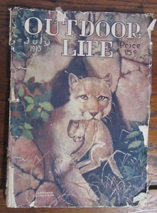 Vintage Antique OUTDOOR LIFE MAGAZINE July 1913 Hunting Fishing Guns Great Ads - Picture 1 of 21