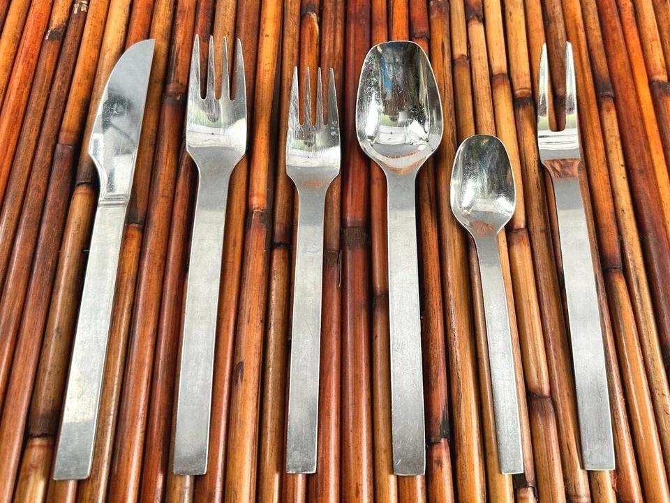 Rosenthal * TITAN Helmut Alder Satin Stainless Flatware Germany CHOOSE RARE (93) - Image 1 of 3