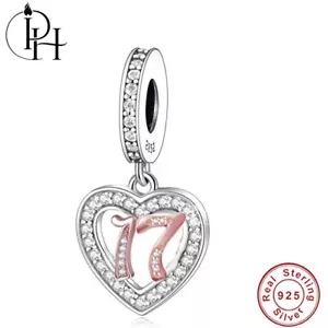 17th Birthday Charm Genuine Sterling Silver 925 Seventeen Daughter Niece Gift - Picture 1 of 5