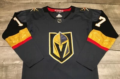 Adidas Vegas Strong Golden Knights #17 Hockey NHL Gris Jersey Uniforme Talla 56 Foto 1 de 4
