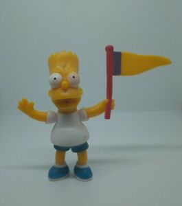 RARE Bart Simpson Waving Flag 2009 Matt Groening Fox The Simpsons Toy/Figure