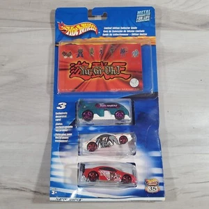 Hot Wheels Yu-Gi-Oh! 3 Car Set w/ Collector Guide Book 2001 Limited Edition - Picture 1 of 10