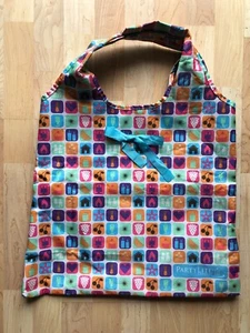 Partylite Reuseable Tote Bag Agua Pink Orange Purple - Picture 1 of 7