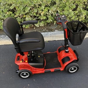 4 Wheel Mobility Scooter Folding Drive Device, Loading Capacity 265 lbs (red) - Picture 1 of 9