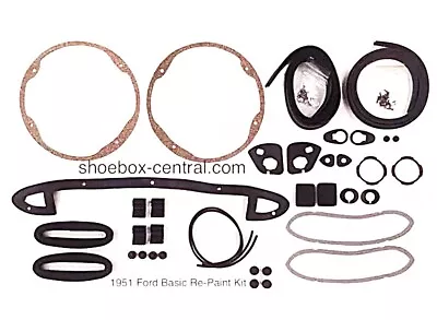Ford 1951 caja de zapatos coche carrocería básica junta y kit de sellado ahorra Foto 1 de 4