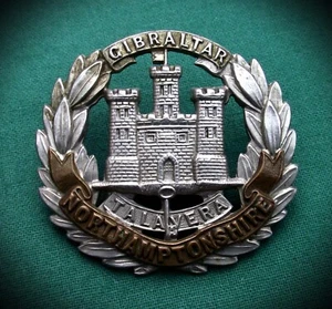 Viktorianisches Northamptonshire Regiment 100 % Original britische Armee Militär Mützenabzeichen - Bild 1 von 8
