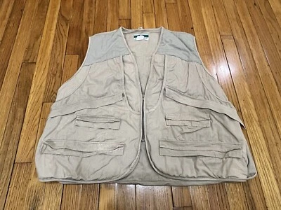 Vintage Game Winner Sportswear Vest Shooting Hunting Men's XL Beige - Image 1 of 4