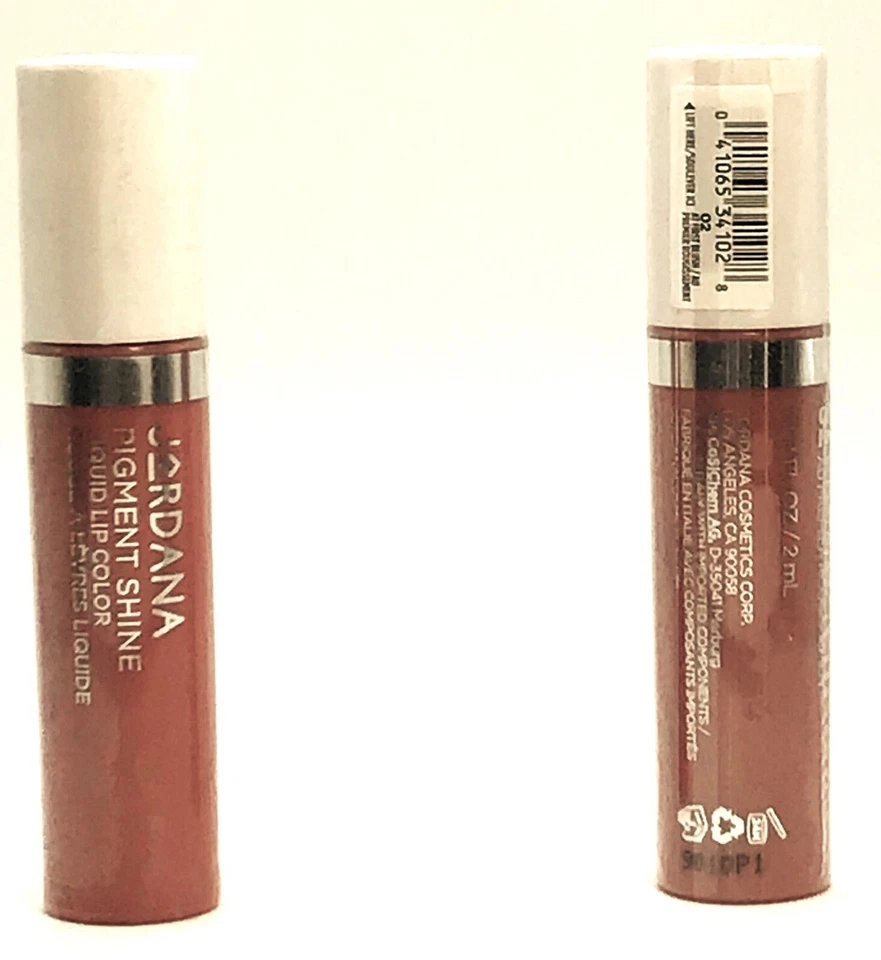 LOT OF (2) Jordana Pigment Shine Liquid Lip Color #02 At First Blush FREE SHIP - Image 1 of 1