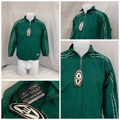 Chaqueta de Hockey Easton Juvenil S Verde Calentamiento Cremallera Completa 100% Poli NUEVO CON ETIQUETAS YGI O2-291 Foto 1 de 4