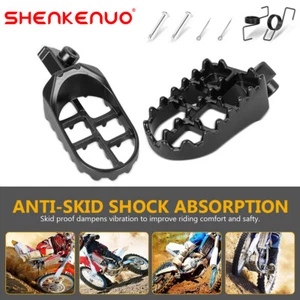 Foot Pegs For Honda XR100R XR100 XR80R XR80 XR75R XR75 XR50R Dirt Bike (Black) - Bild 1 von 11