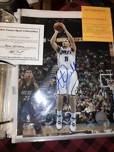 2006 SIGNATURE PORTRAITS DERON WILLIAMS ROOKIE AUTOGRAPH 8X10 w/2 COA’s+NBA Holo - Picture 1 of 9
