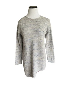 Suéter túnica para mujer jaspeado asimétrico mezcla de cachemir talla XS pequeño lujo  - Imagen 1 de 12