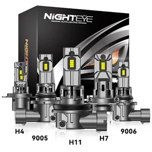 H1H4 H7 H11 H8 H9 LED Headlight Globes Bulbs Kits 6500K White Plug & Play Bright - Picture 1 of 81