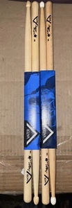 2 NUEVO Par de Baquetas VATER 5B y 5A Sugar Maple Madera y Nylon Punta Tono Combinado EE. UU. - Imagen 1 de 7