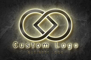 Custom Business Logo Large Metal Signs Backlit Outdoor Laser Cut Company Studio - Picture 1 of 10