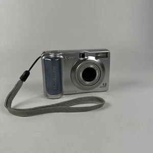 Canon PowerShot A10 1.3MP Digital Camera 6X Optical- Corroded Battery For Parts - Picture 1 of 8